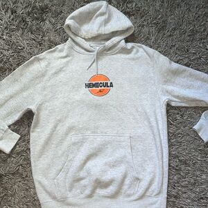 Hemecula heather grey hoodie size large